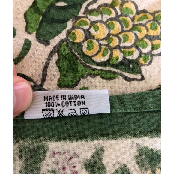 Pomegranate Napkins Set of 4 Vineyard Grapes 20x20" Cotton India - Picture 6 of 6